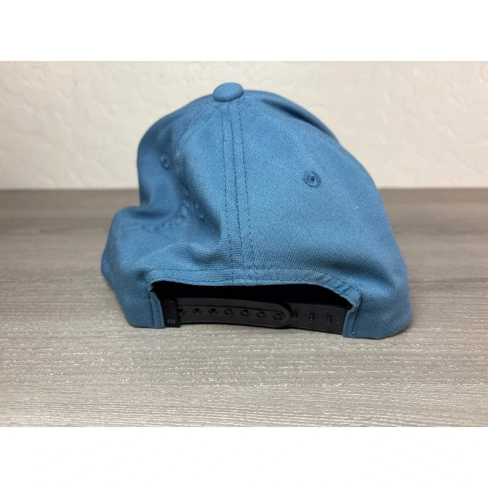 TravisMathew California Design Palm‎ Tree Baseball Cap Blue Flexfit Tech L-XL